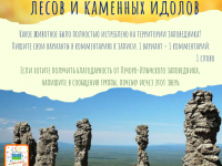 3 задание «Марша парков – 2020». Земля первобытных лесов и каменных идолов